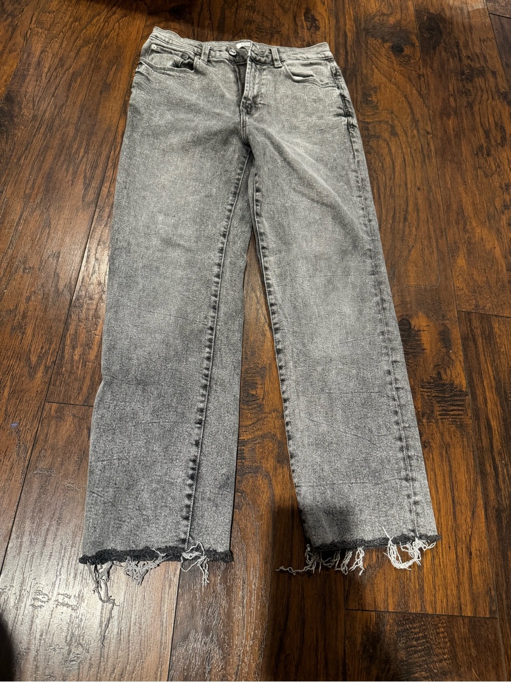 High-Rise Straight Leg Women’s Jeans — Washed Gray the Allie high rise straight
